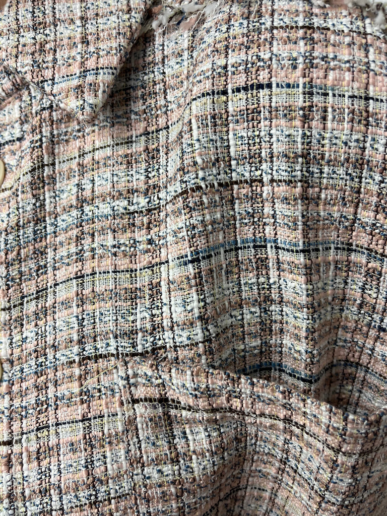 Hattie Tweed Jacket - Blush