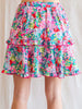 Maddison Floral Ruffle Skirt (Lined with Shorts)