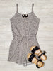 Brooke Leopard Romper - White